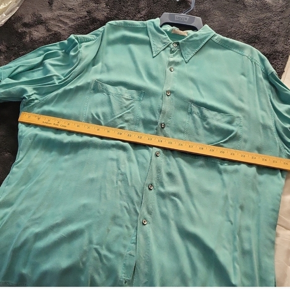 Alfani Rayon Button Up Short Sleeve XL - Picture 4 of 4